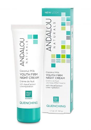 Andalou 0595 Naturals Quenching Coconut Milk Youth Firm Night Cream كريم ليلي