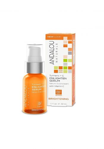 Andalou 2331 Naturals Enlighten Serum Brightening Turmeric + C 32 ml سيرم للبشرة