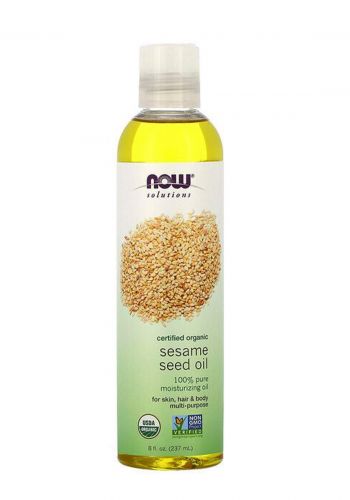 Now Foods Solutions Sesame Seed Oil for Skin and Hair 237ml  زيت بذور السمسم 