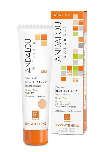 Andalou Naturals Vitamin C BB Beauty Balm Sheer Tint SPF 30 58ml  كريم تفتيح البشرة