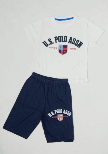 tracksuit for boys white (t-shirt+short) ( تراكسوت ولادي ابيض  (شورت و تيشيرت