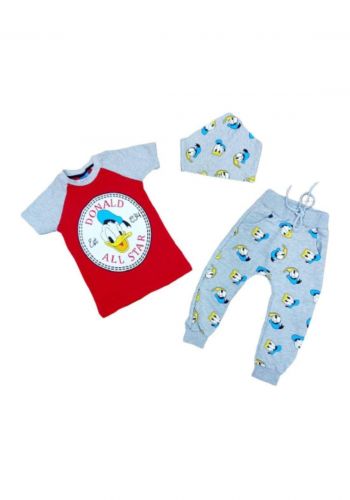 Tracksuit for girls red (t-shirt+pijamas) تراكسوت بناتي احمر (بجامة+تيشيرت)