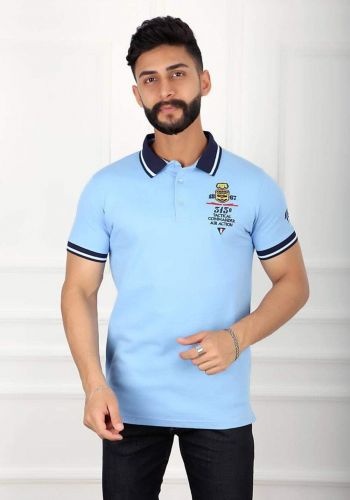 تيشيرت رجالي سمائي اللون