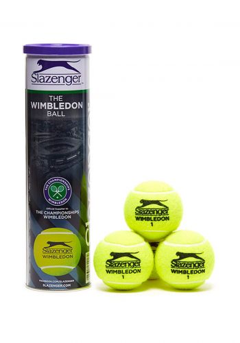Slazenger Wimbledon Grasscourt Tennis Balls 4-ballكرات التنس
