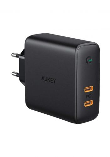 Aukey PA-D5 63W USB C Power Delivery Charger with Dynamic Detect  - Black   شاحن