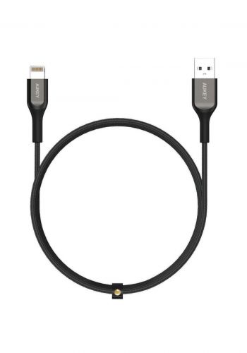 AUKEY CB-AKL2  USB A To Lightning Kevlar Cable  2 M - Black  كابل