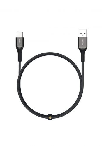 AUKEY CB-AKC1 USB A To USB C Quick Charge 3.0 Kevlar Cable  1.2M - Black  كابل