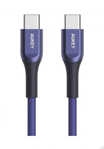 AUKEY CB-AKC2 USB A To USB C Quick Charge 3.0 Kevlar Cable  2M  - Blue كابل