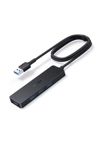 AUKEY CB-H37 4-port USB3.0 high-speed data transfer HUB -  Black