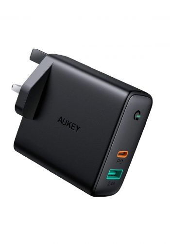 AUKEY PA-D3 60W Dual-Port PD Charger with Dynamic Detect   - Black شاحن 