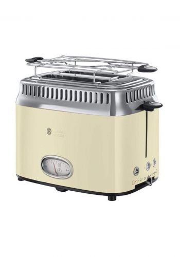  جهاز تحميص Russell Hobbs 21682 Retro Vintage Cream 2 Slice Toaster