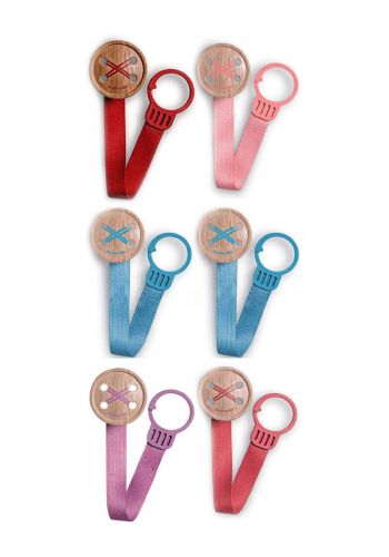 Suavinex Soother Clip With Ribbon Button سلسة لهاية