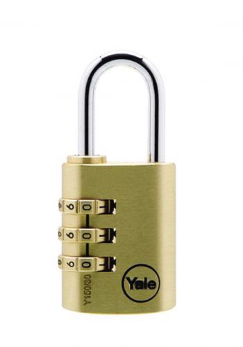 Yale Y150/30/125/1 Digit Resettable Brass Padlock 60 mm قفل نحاسي 