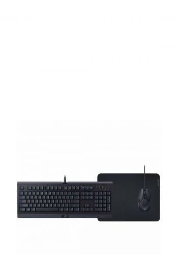 Razer Level Up Bundle 3 in 1 – Gaming Keyboard – Gaming Mouse – Mouse Pad – Black  لوحة مفاتيح مع ماوس
