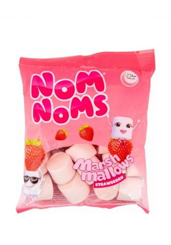 حلوى المارشميلو بنكهة الفراولة 150 غرام من نوم نومس  Nom Noms Strawberry Marshmallow Gluten Free
