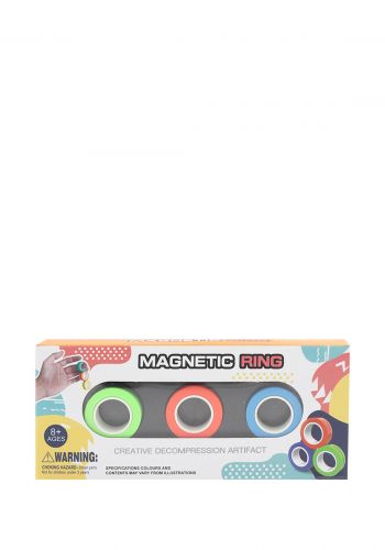 Stress Relief Magnetic Ring Toys 3Pcs  لعبة حلقة مغناطيسية لتخفيف التوتر