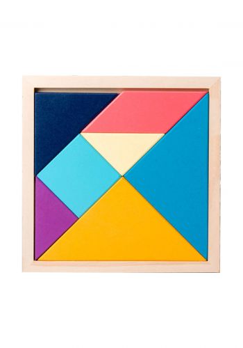 Wooden Puzzle Toy for Kids لعبة تركيب القطع المبعثرة لتصميم شكل مُعَين
