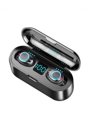 TWS Wireless Earbuds BT Earphones for Mobile Phone - Black سماعة لاسلكية