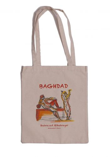 حقيبة صديقة للبيئة بتصميم شهرزاد وشهريار من هيلي Hili Tote bag
