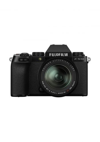 Fujifilm X-S10 Mirrorless Digital Camera with 18-55mm Lens - Black كاميرا