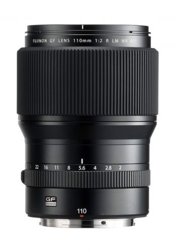 Fujifilm GF 110mm F2 R LM WR Lens - Black عدسة كاميرا
