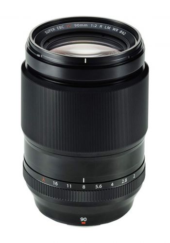 Fujifilm  XF 90mm F2 R LM WR Lens  - Black عدسة كاميرا