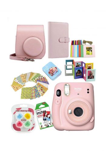 Fujifilm Instax MemoriesPack Mini11 Camera Package - Pink كاميرا فورية
