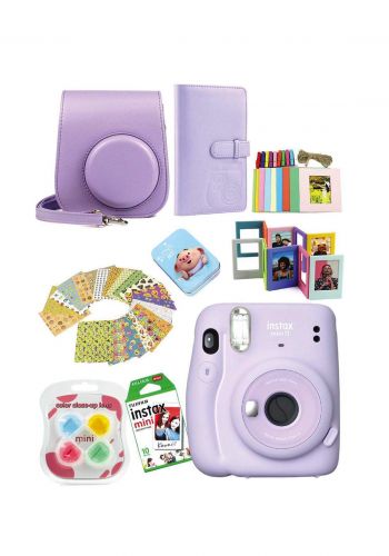 Fujifilm Instax MemoriesPack Mini11 Camera Package - Purple كاميرا فورية