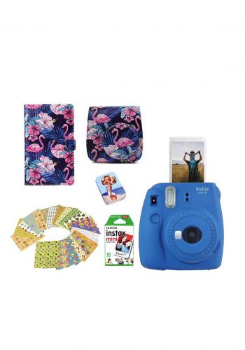 Fujifilm Instax LifeStyle Pack Mini9 Camera Package - Blue كاميرا فورية