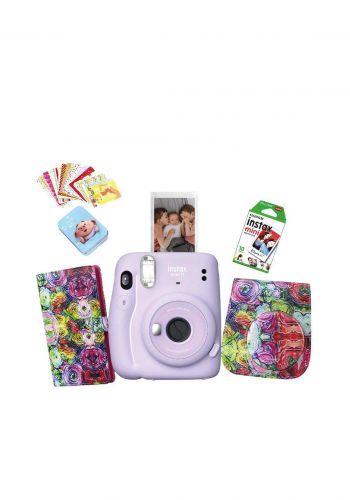 Fujifilm Instax LifeStyle Pack Mini11 Camera Package - Purple كاميرا فورية
