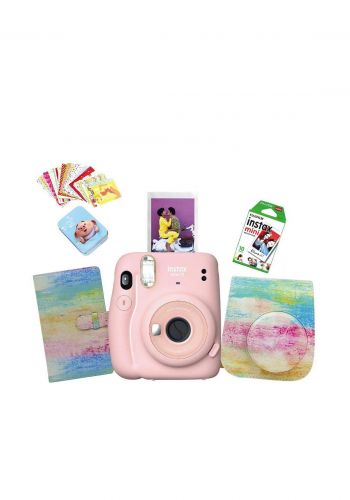 Fujifilm Instax LifeStyle Pack Mini11 Camera Package - Pink كاميرا فورية