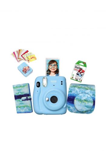 Fujifilm Instax LifeStyle Pack Mini11 Camera Package - Blue كاميرا فورية