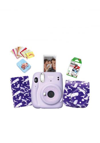 Fujifilm Instax LifeStyle Pack Mini11 Camera Package - Purple كاميرا فورية
