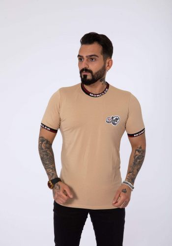 تيشيرت رجالي  بيجي اللون