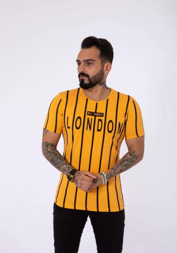 تيشيرت رجالي اصفر اللون