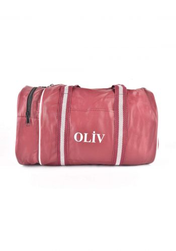 Oliv Bag حقيبة رياضية ماروني اللون