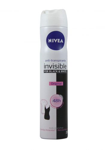 Nivea Black & White Invisible Original Anti-Perspirant Deodorant 200 ml مزيل التعرق