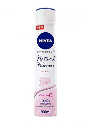 Nivea Natural Fairness Quick Dry Deodorant 200 ml مزيل التعرق
