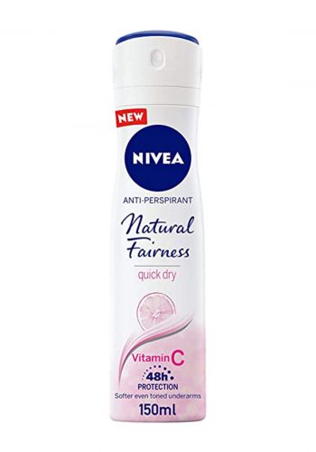 Nivea Natural Fairness Quick Dry Deodorant 150 ml مزيل التعرق