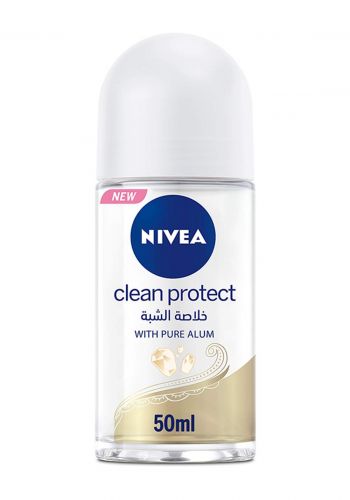 Nivea Clean Protect With Pure Alum Roll-On Deodorant 50ml مزيل التعرق