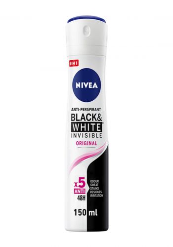 Nivea Black & White Invisible Original Anti-Perspirant Deodorant 150 ml مزيل التعرق