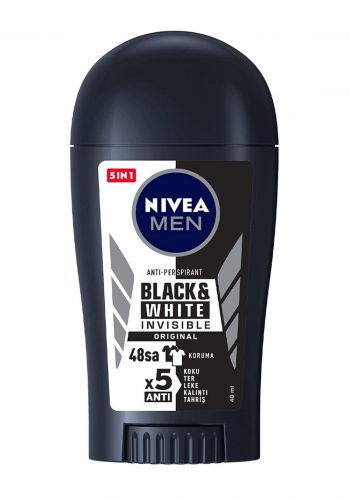 Nivea Men Black&White Stick Invisible Anti Perspirant 40 ml مضاد للعرق رجالي