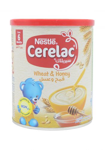 غذاء اطفال هريس قمح و عسل Nestle  نستله مناسب للاطفال من 6 اشهر 400 غرام 