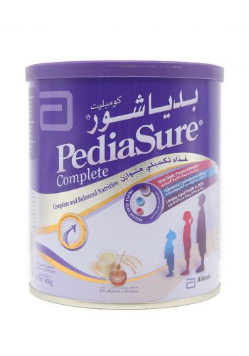حليب بدياشور للاطفال PediaSure   بالعسل مناسب للاطفال من عمر1 - 10 سنوات 400 غرام