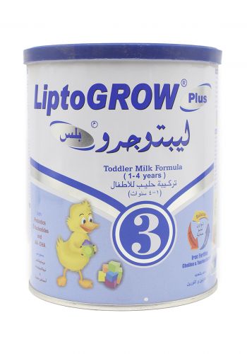حليب ليبتوميل للاطفال LiptoGrow  ليبتوجرو رقم 3  مناسب للاطفال من 1 - 4  سنوات 400 غرام 