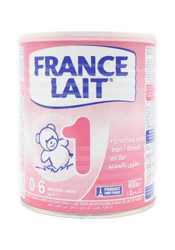 حليب فرانس ليه للاطفال France Lait  رقم 1 مناسب للاطفال من الولادة الى عمر 6 اشهر 400 غرام 
