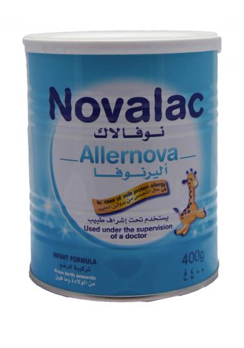 Novalac Allernova  Powder Milk 400 G حليب نوفيلاك للأطفال  
