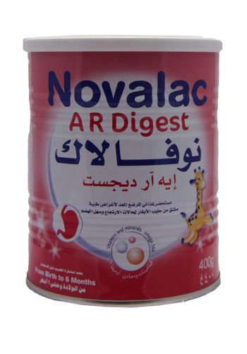 Novalac A.R. Digest  Powder Milk 400 G حليب نوفيلاك للأطفال   