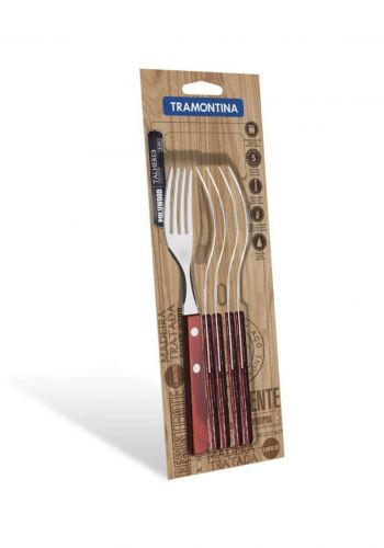 Tramontina '21102-670 Fork set 6 Pcs Brown سيت شوكات طعام