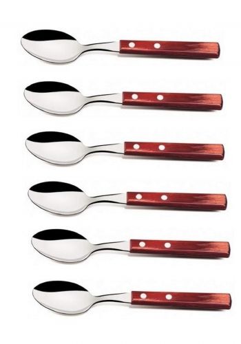 Tramontina '21107-670 Tea Spoon Set 6 Pcs Brown  سيت ملاعق شاي